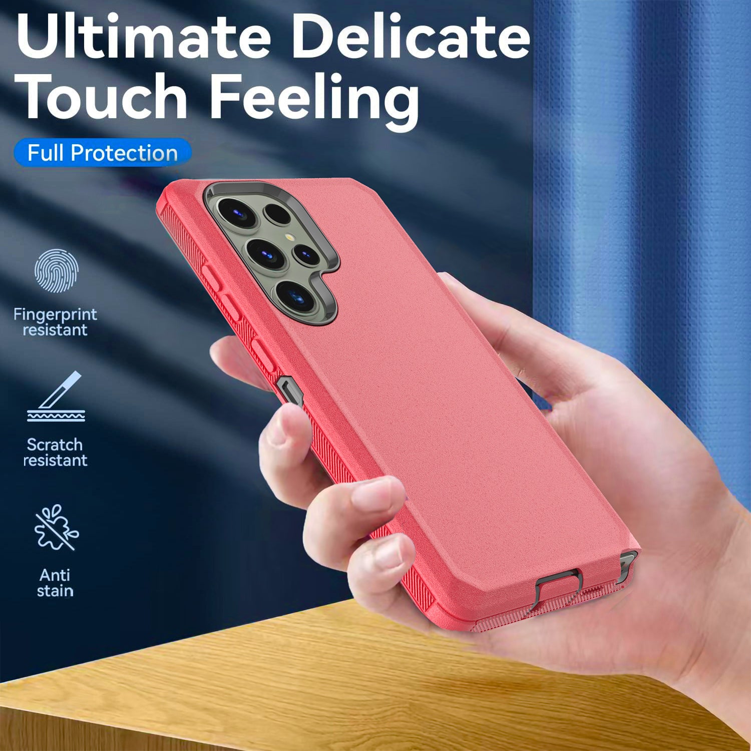 Samsung Galaxy S24 Ultra With Kickstand Belt Clip Full Protection Heavy Duty Case