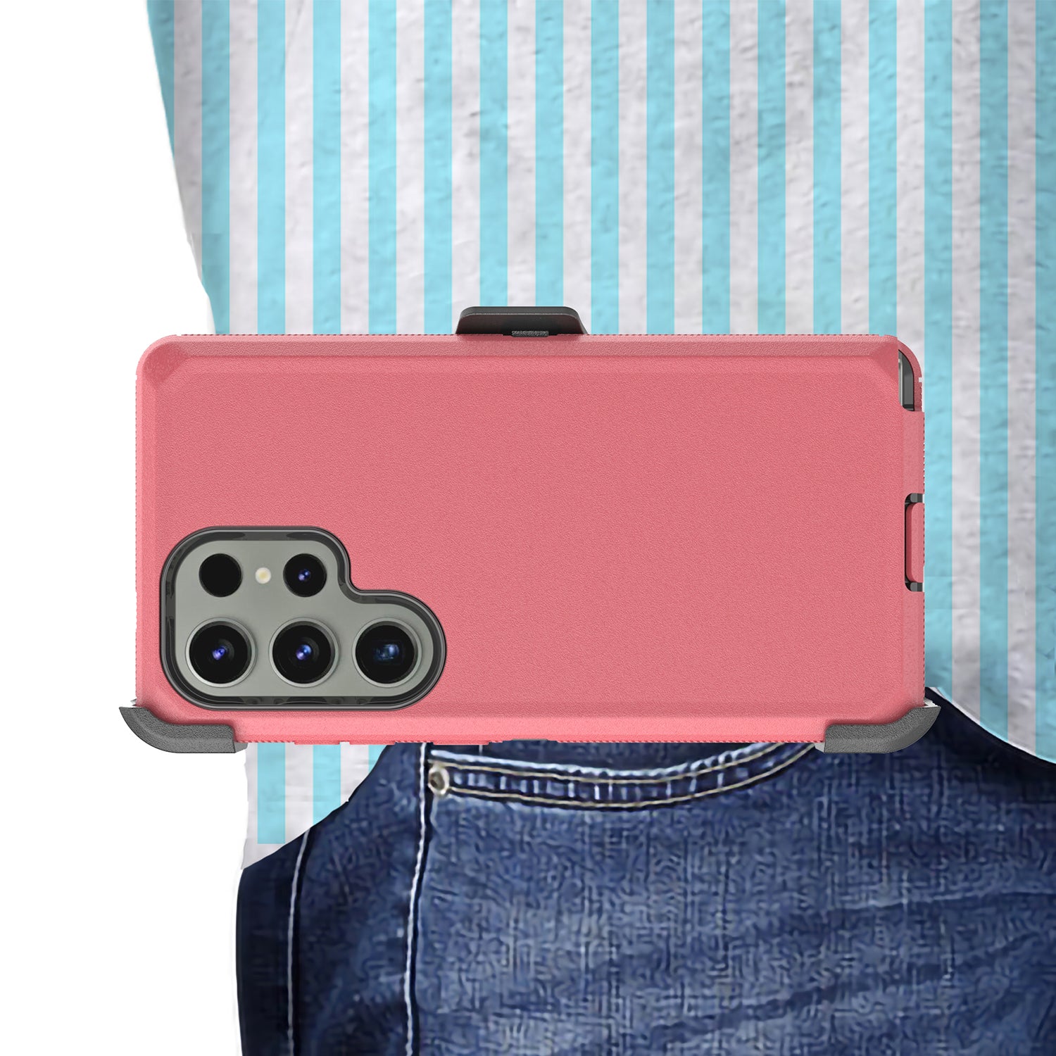 Samsung Galaxy S24 Ultra With Kickstand Belt Clip Full Protection Heavy Duty Case