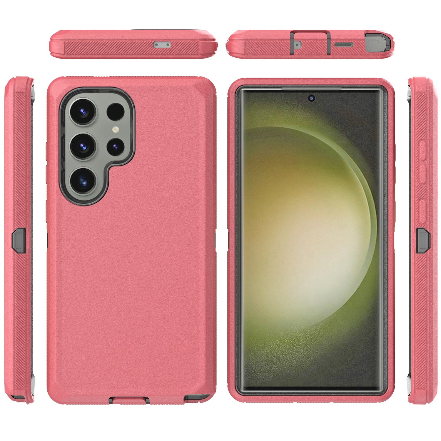 Samsung Galaxy S24 Ultra With Kickstand Belt Clip Full Protection Heavy Duty Case