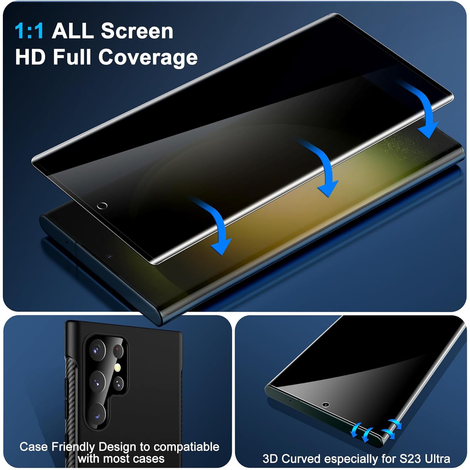 Samsung Galaxy S24 Ultra Privacy 10 PCS Tempered Glass
