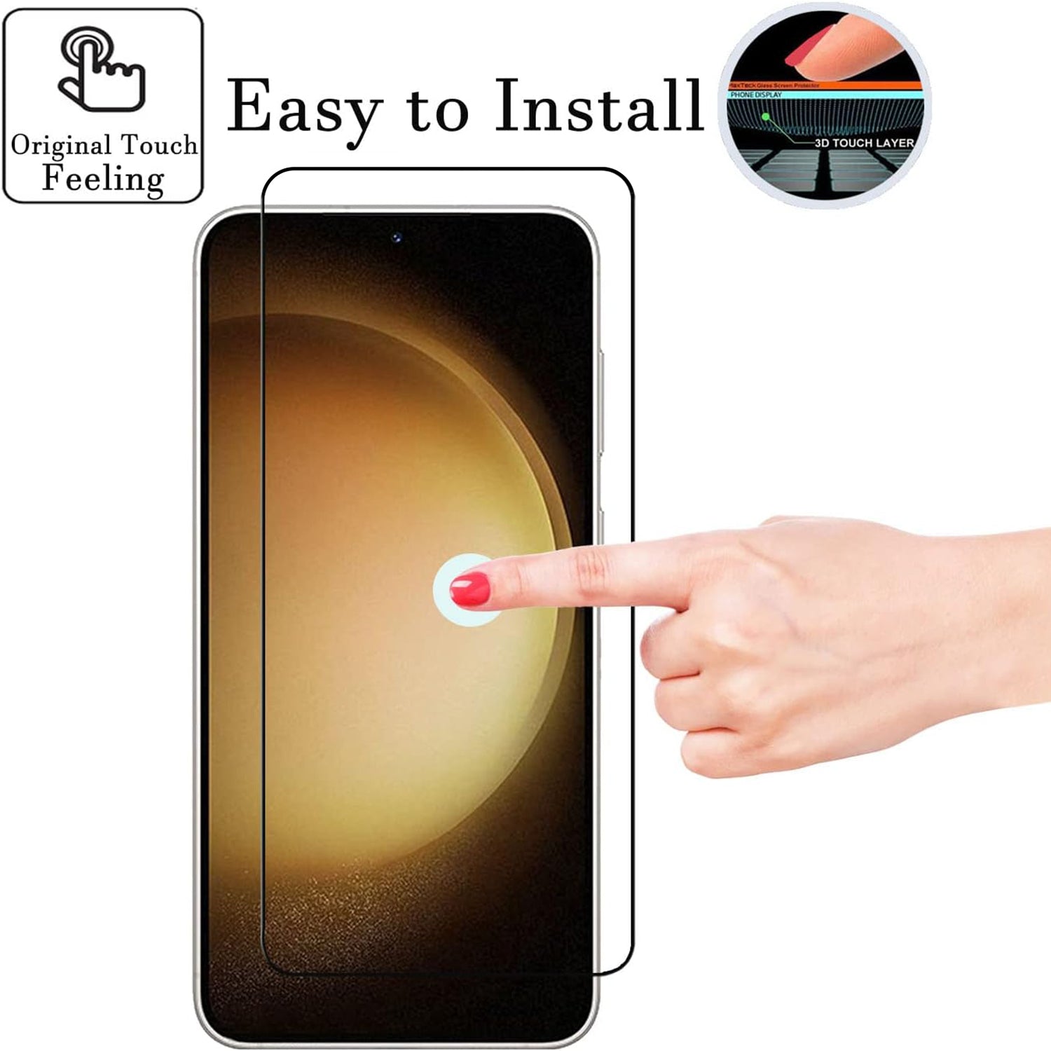 Samsung Galaxy S24 Plus Black 10 Pack Tempered Glass