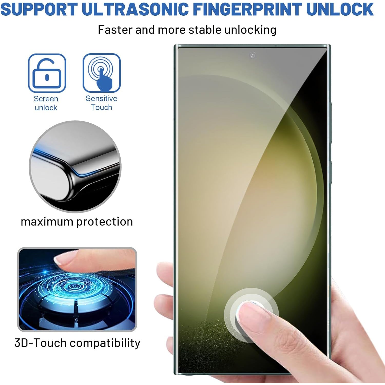 Samsung Galaxy S24 Ultra Black 10 Pack Tempered Glass