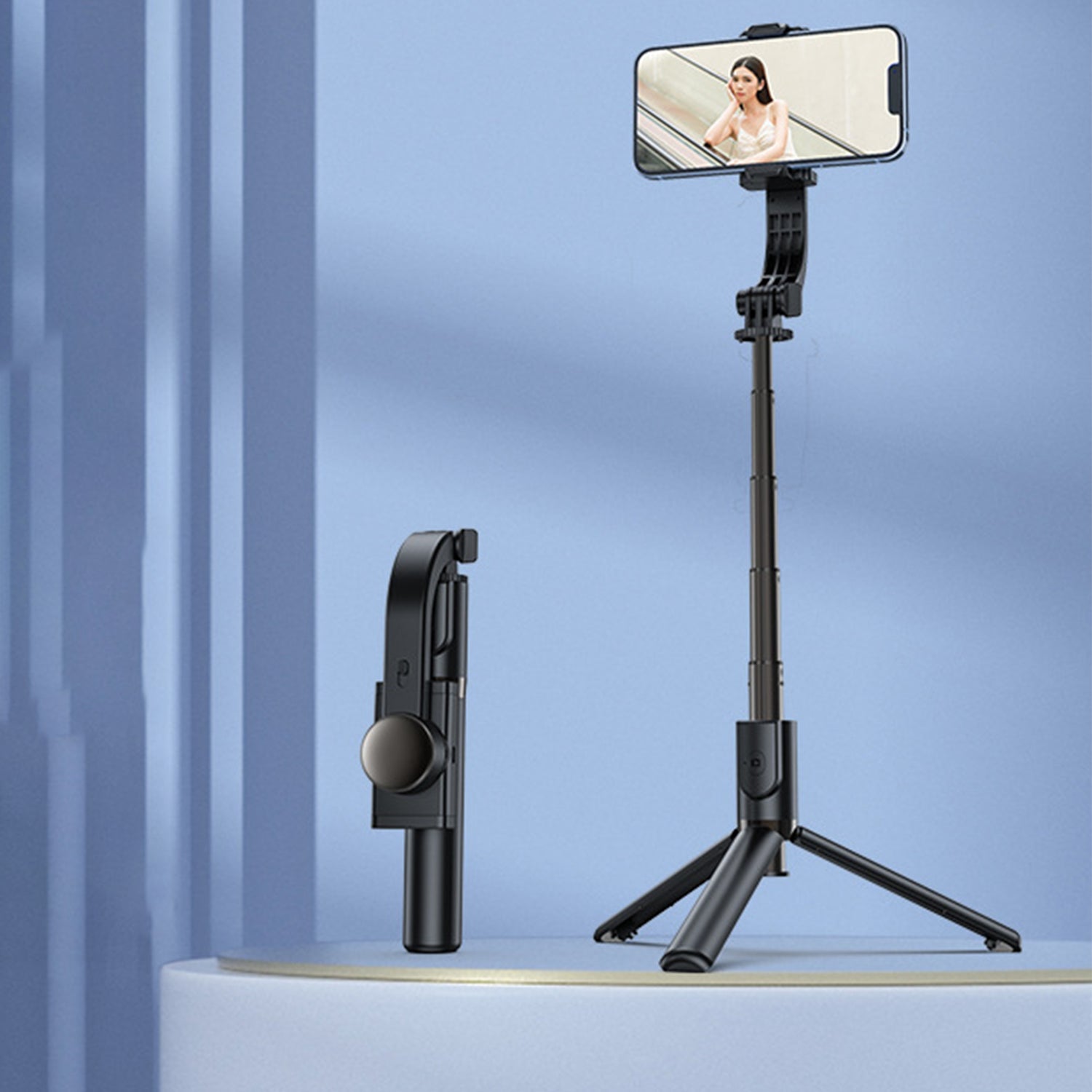Stable tripod Bluetooth 360 degree rotation selfie timer with removable wireless remote control
