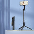 Stable tripod Bluetooth 360 degree rotation selfie timer with removable wireless remote control