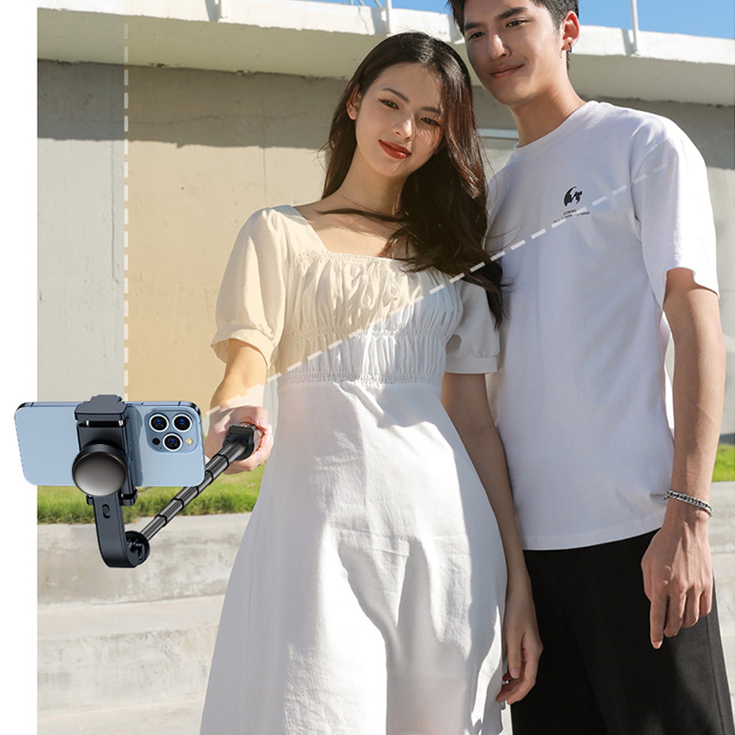 Stable tripod Bluetooth 360 degree rotation selfie timer with removable wireless remote control