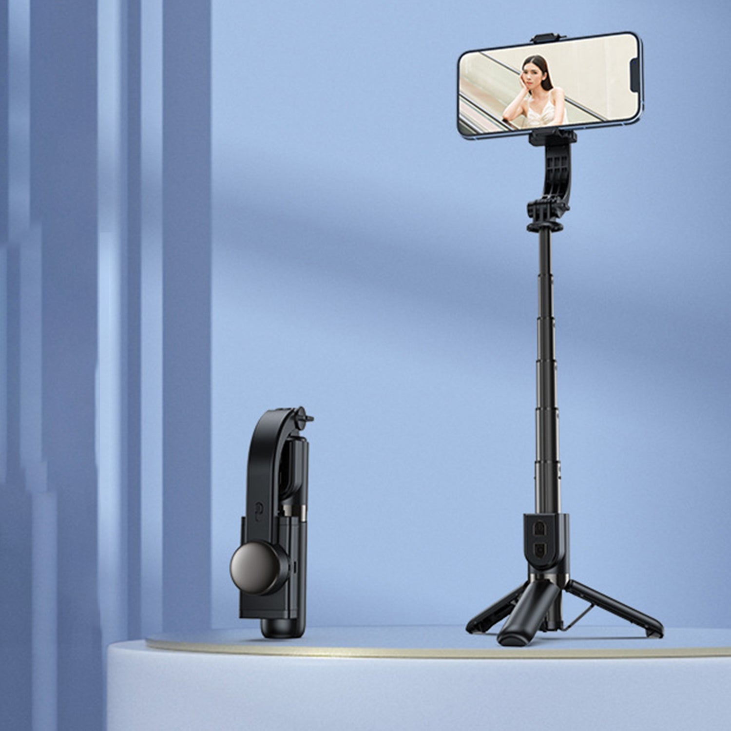 Keel Reinforced Tripod Bluetooth 360 Degree Rotation Selfie Timer With Detachable Wireless Remote Control
