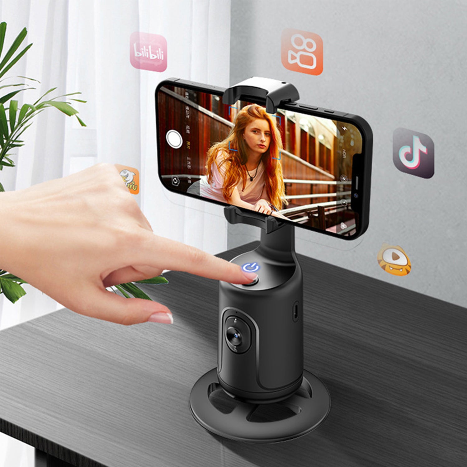 360 ° Intelligent AI Facial Recognition Selfie Artifact