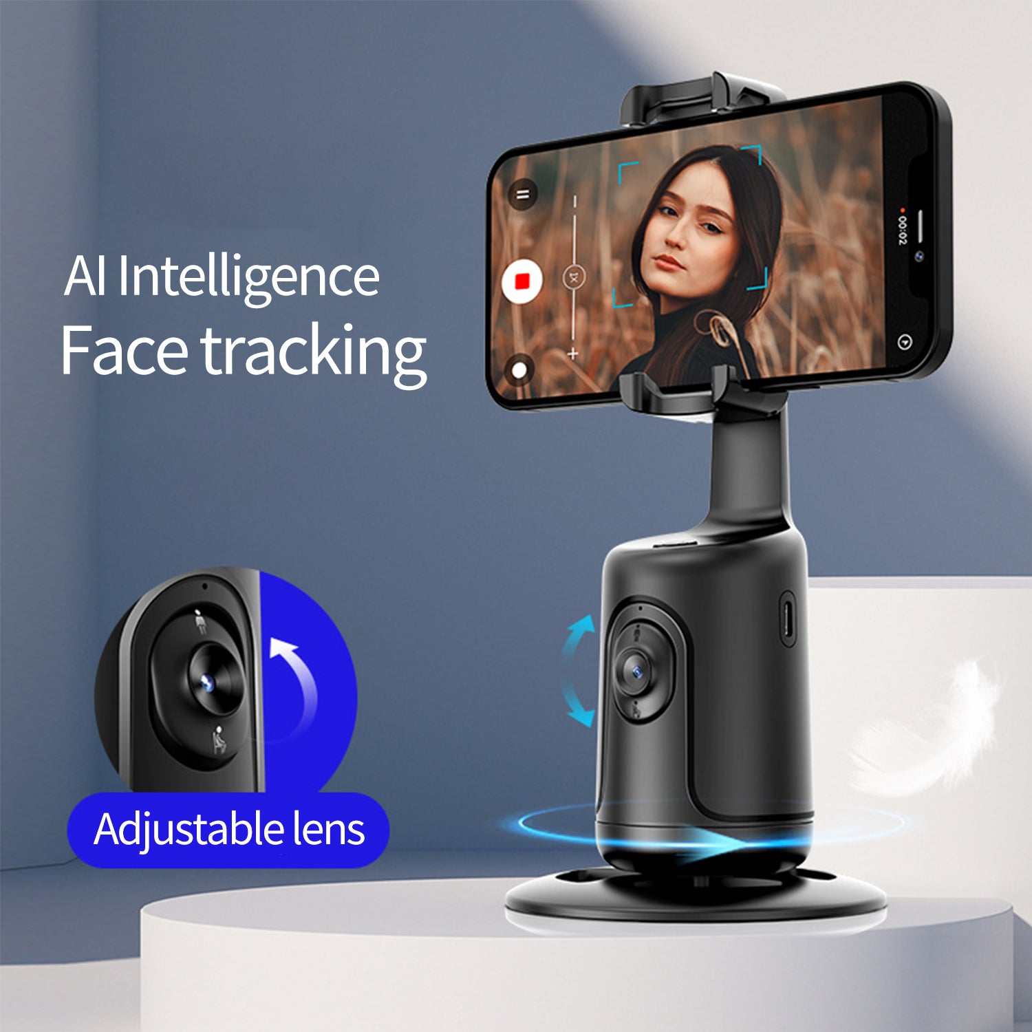 360 ° Intelligent AI Facial Recognition Selfie Artifact