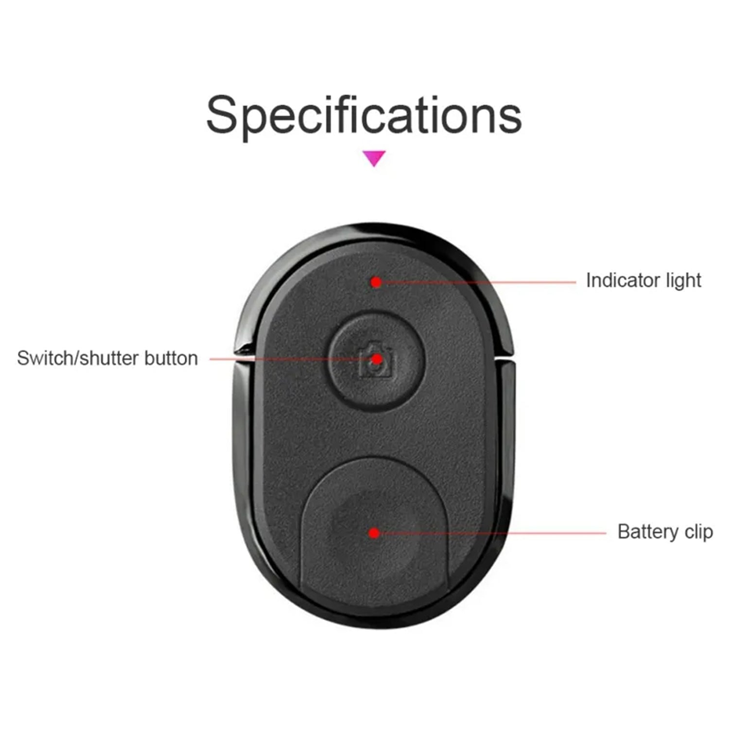 Wireless Bluetooth Remote Control Ring Buckle Self-Timer Bracket Mobile Phone Universal Self-Tmer Artifact