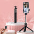 Tripod Bluetooth 360 Degree Rotation Self Timer with Remote Control for ios&Android - Black