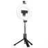 Tripod Bluetooth 360 Degree Rotation Self Timer with Remote Control and Fill-in Light for ios&Android - White