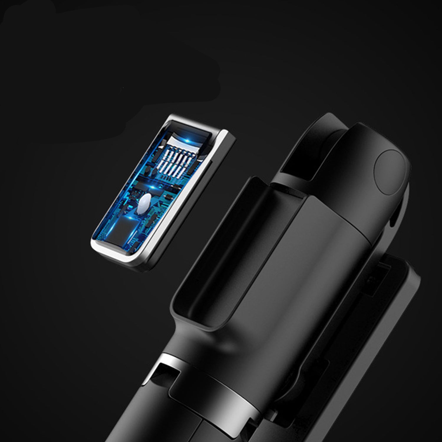 Tripod Bluetooth 360 Degree Rotation Self Timer with Remote Control for ios&Android - Black