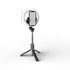Tripod Bluetooth 360 Degree Rotation Self Timer with Remote Control and Fill-in Light for ios&Android - White