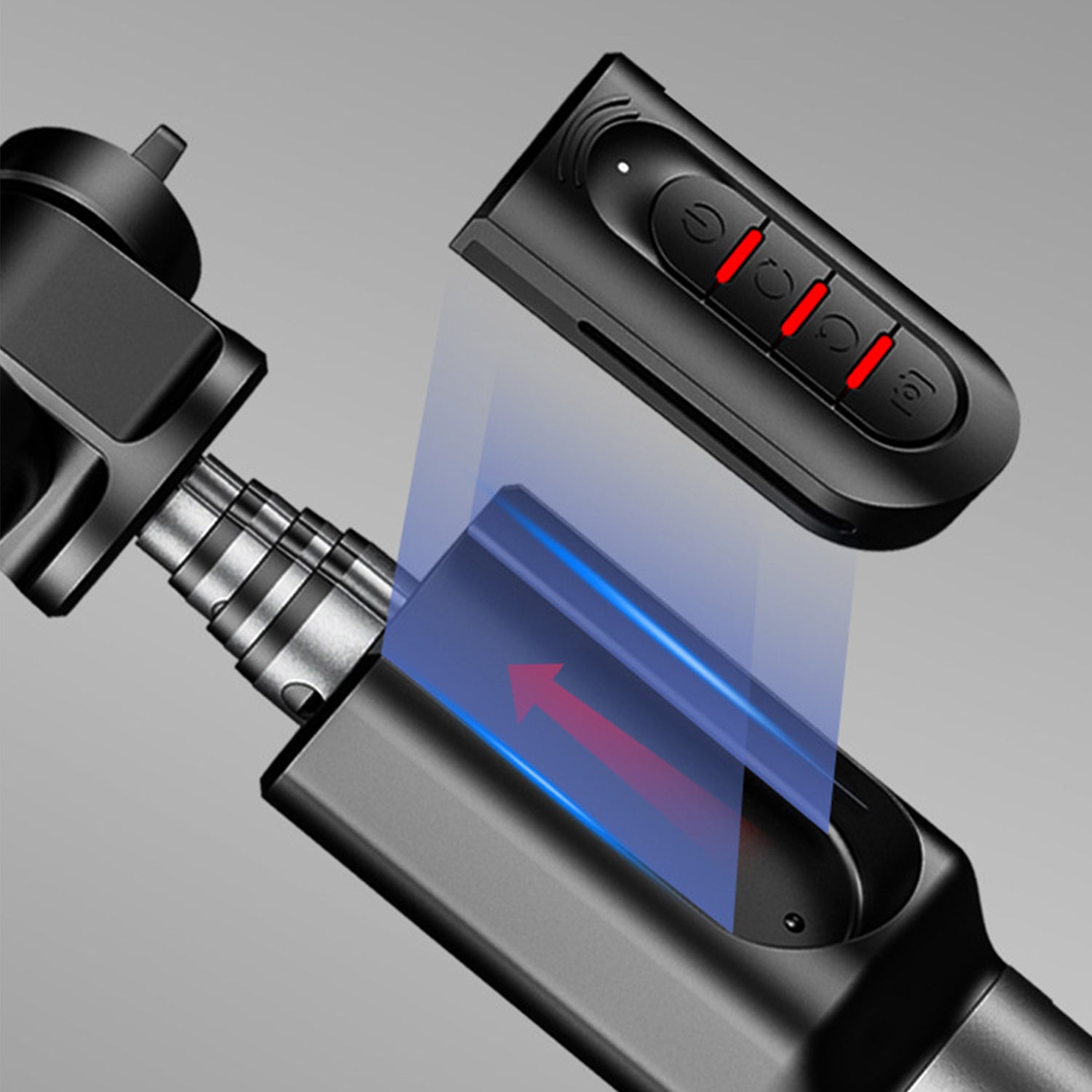 Bluetooth Selfie stick retractable into a tripod handheld anti shake