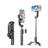 Bluetooth Selfie stick retractable into a tripod handheld anti shake