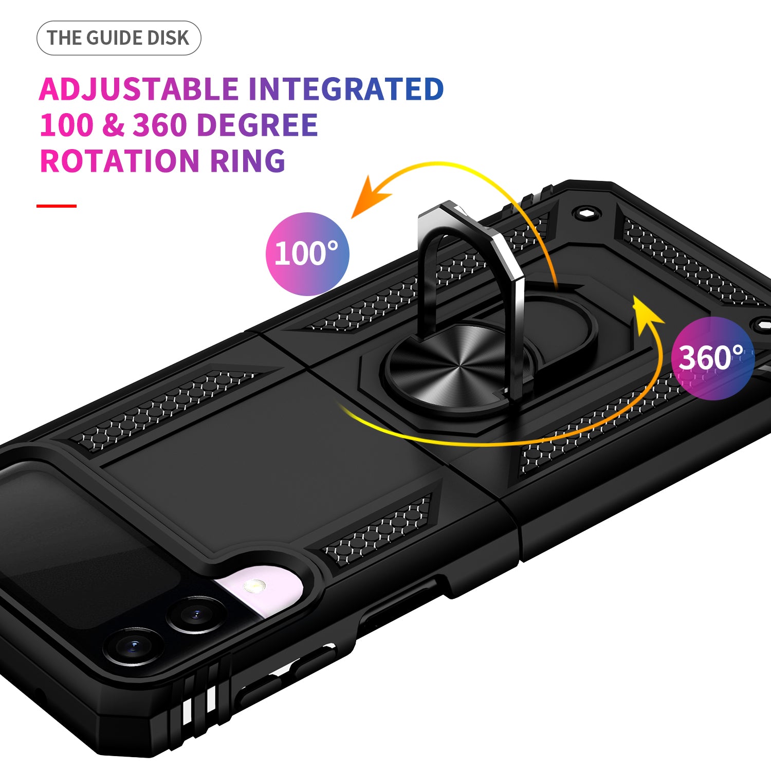 Ring Magnetic GPS car mount Phone Holder for Samsung Galaxy Z Flip 3 case