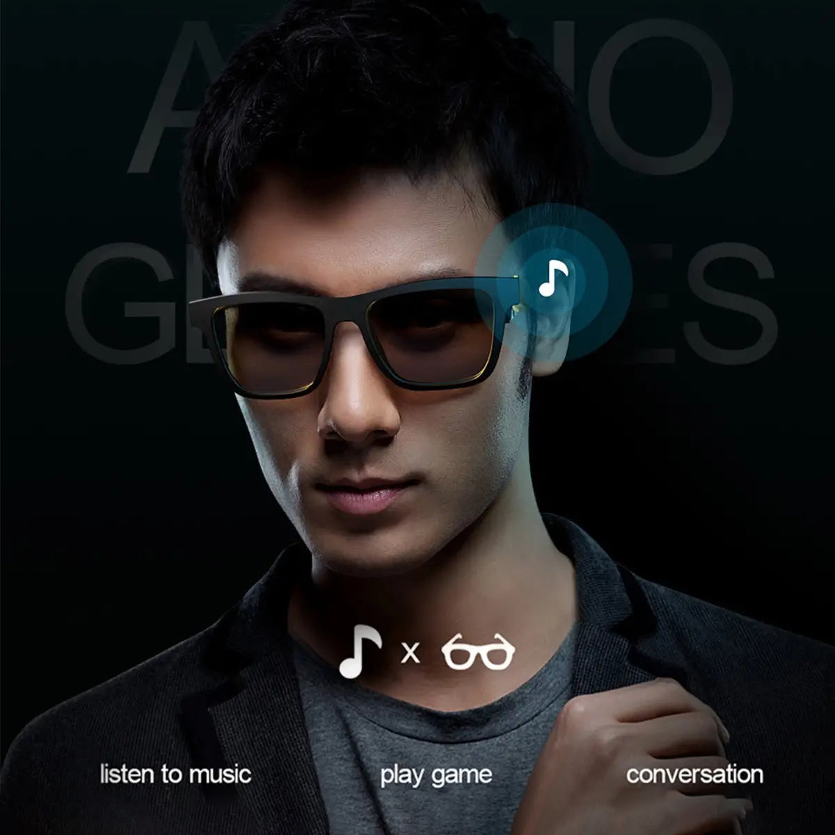 Wireless Bluetooth 5.0 Sports Lntelligent Audio Bluetooth Glasses