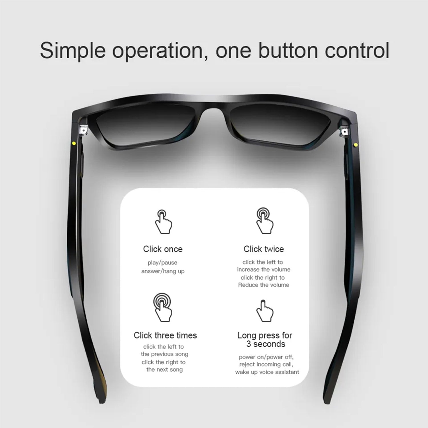 Wireless Bluetooth 5.0 Sports Lntelligent Audio Bluetooth Glasses
