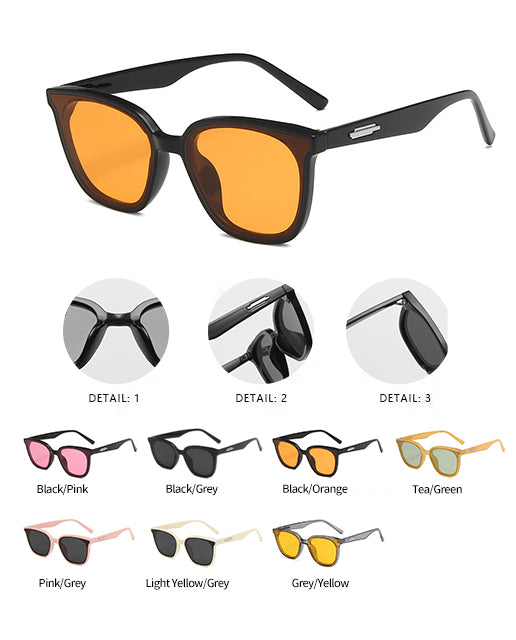 Korean version of premium  black frame Sunglasses(9028*Gu)