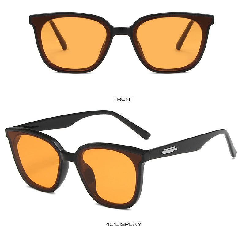 Korean version of premium  black frame Sunglasses(9028*Gu)