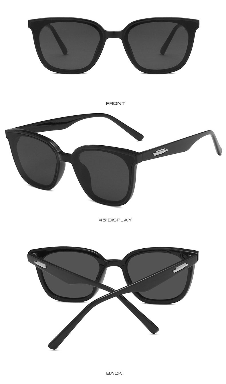 Korean version of premium  black frame Sunglasses(9028*Gu)