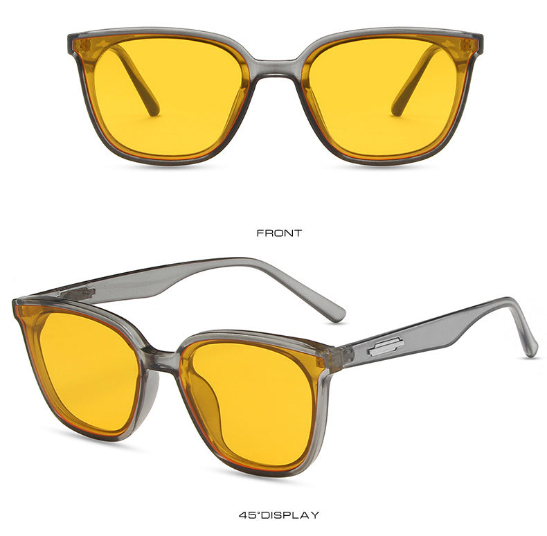 Korean version of premium  black frame Sunglasses(9028*Gu)
