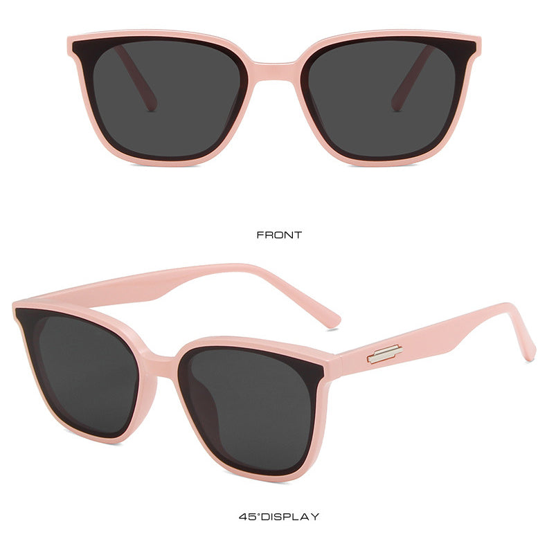 Korean version of premium  black frame Sunglasses(9028*Gu)