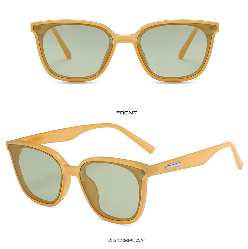 Korean version of premium  black frame Sunglasses(9028*Gu)