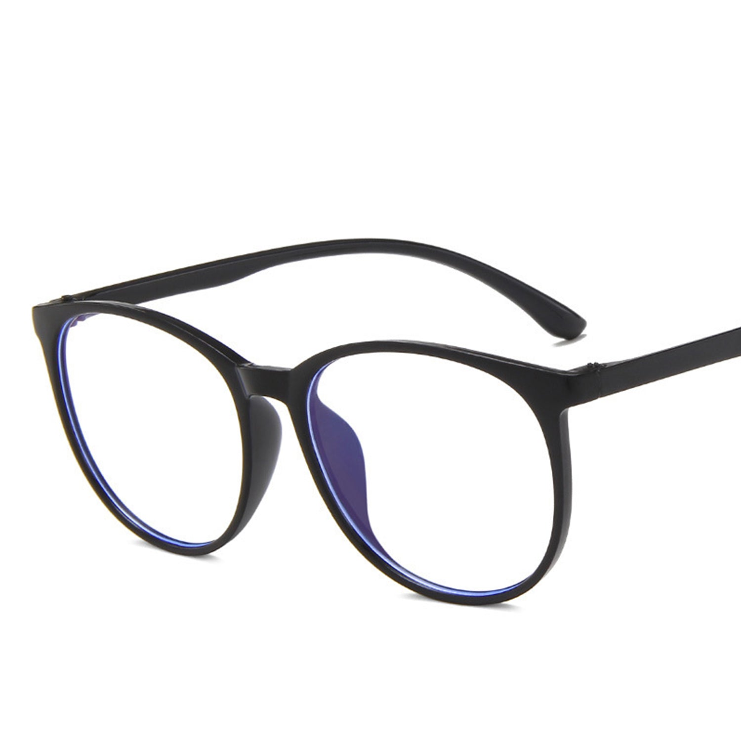 Vintage glasses with Circular large frame  to prevent blue light Sunglasses(19203#*Gu)