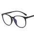 Vintage glasses with Circular large frame  to prevent blue light Sunglasses(19203#*Gu)