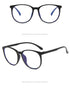 Vintage glasses with Circular large frame  to prevent blue light Sunglasses(19203#*Gu)