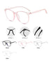 Vintage glasses with Circular large frame  to prevent blue light Sunglasses(19203#*Gu)