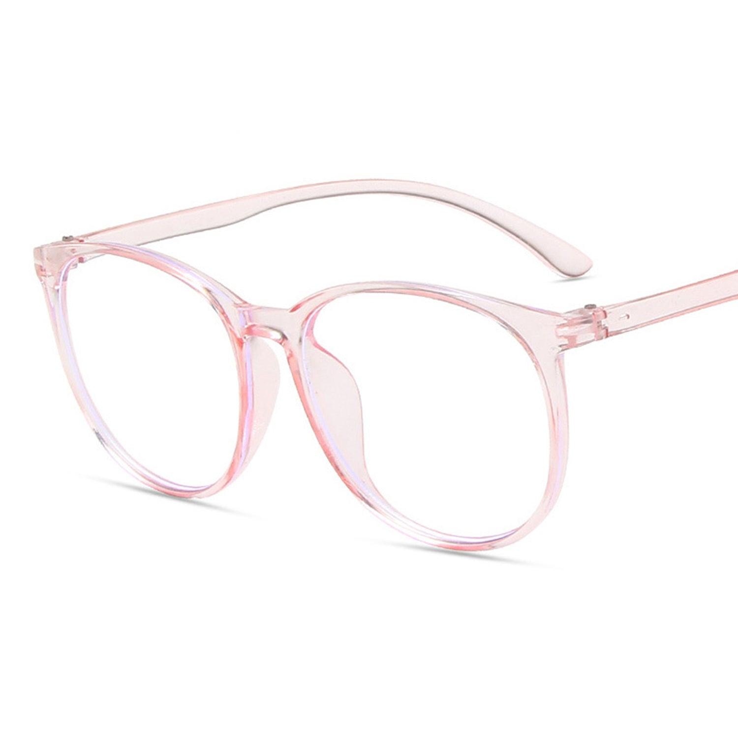Vintage glasses with Circular large frame  to prevent blue light Sunglasses(19203#*Gu)