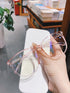 Vintage glasses with Circular large frame  to prevent blue light Sunglasses(19203#*Gu)