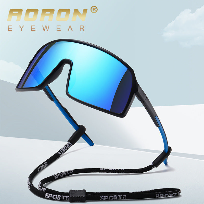 Trendy Polarized Siamese Large Frame Sports Sunglasses Cycling Sunglasses Goggles(Fu/3034)