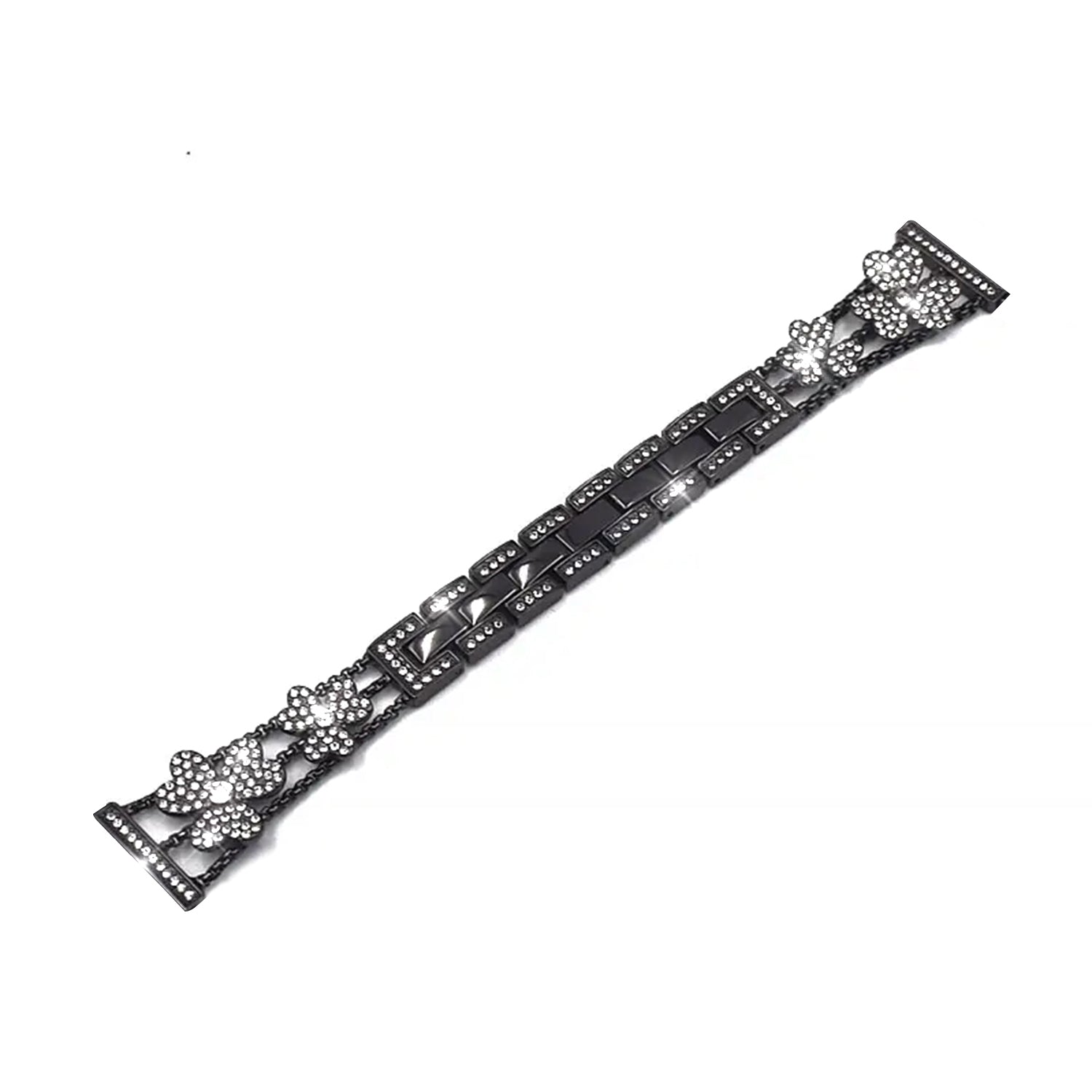 22mm Samsung Galaxy Clover Set diamonds Metal Strap