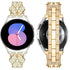 22mm Samsung Galaxy Clover Set diamonds Metal Strap