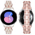22mm Samsung Galaxy Clover Set diamonds Metal Strap