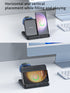 Foldable 3-in-1 wireless magnetic fast charger for Z Fold & Flip Samsung smart watch and Samsung tablet-Black
