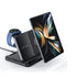 Foldable 3-in-1 wireless magnetic fast charger for Z Fold & Flip Samsung smart watch and Samsung tablet-Black