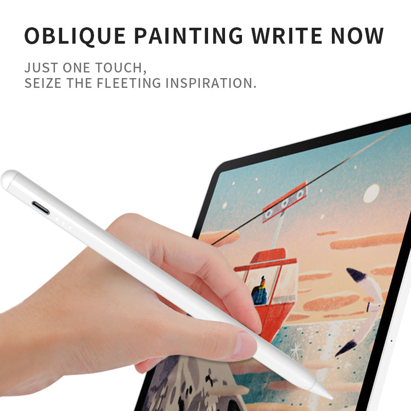 Faster Charging Stylus Pen For iPad, Magnetic Pencil for iPad in 2018-2022 with Palm Rejection, for iPad Pro 11/12.9 inches, iPad Air 5th/4th/3rd, iPad 9th/8th/7th/6th, iPad Mini 6th/5th-White