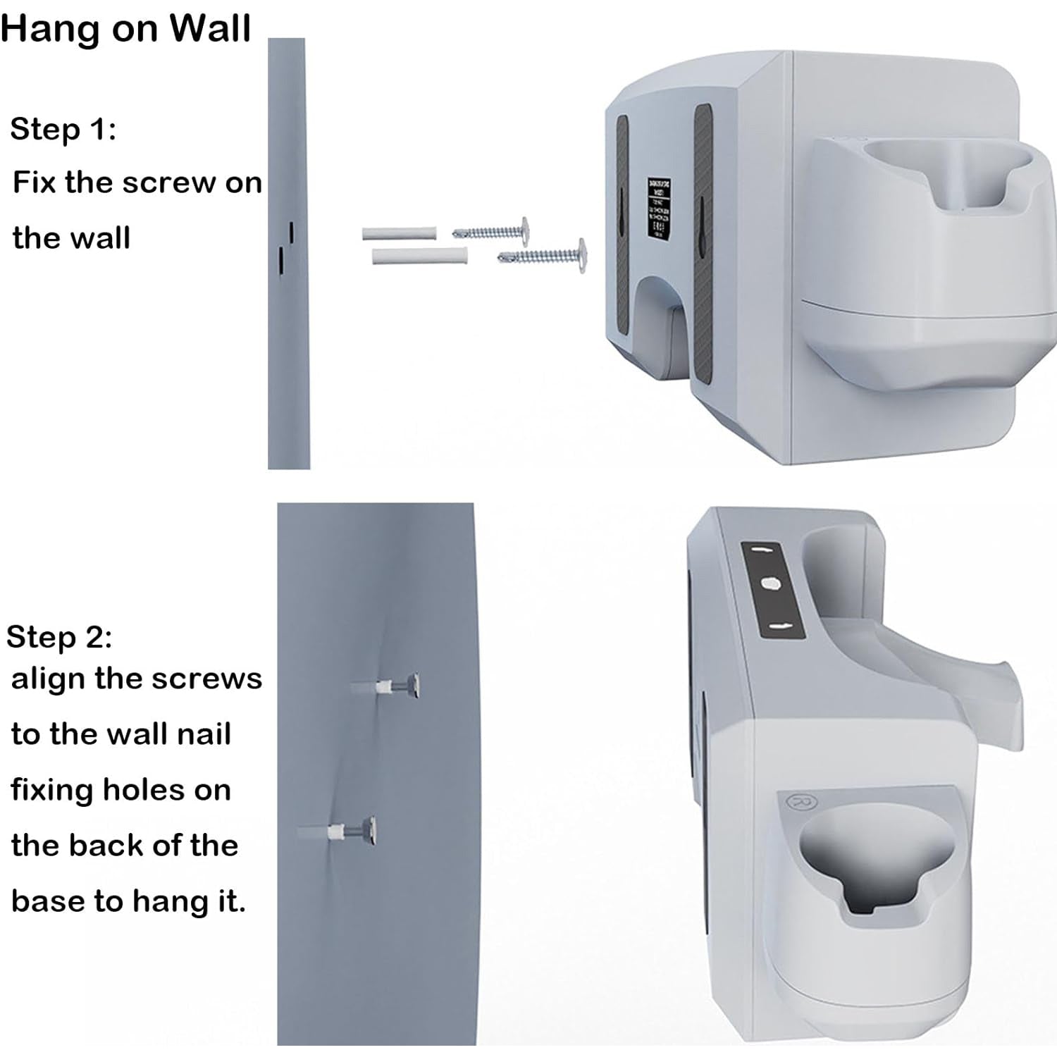 Wall/desktop Charging Base Accessory for Meta Quest 3 VR Glasses and Controller-White