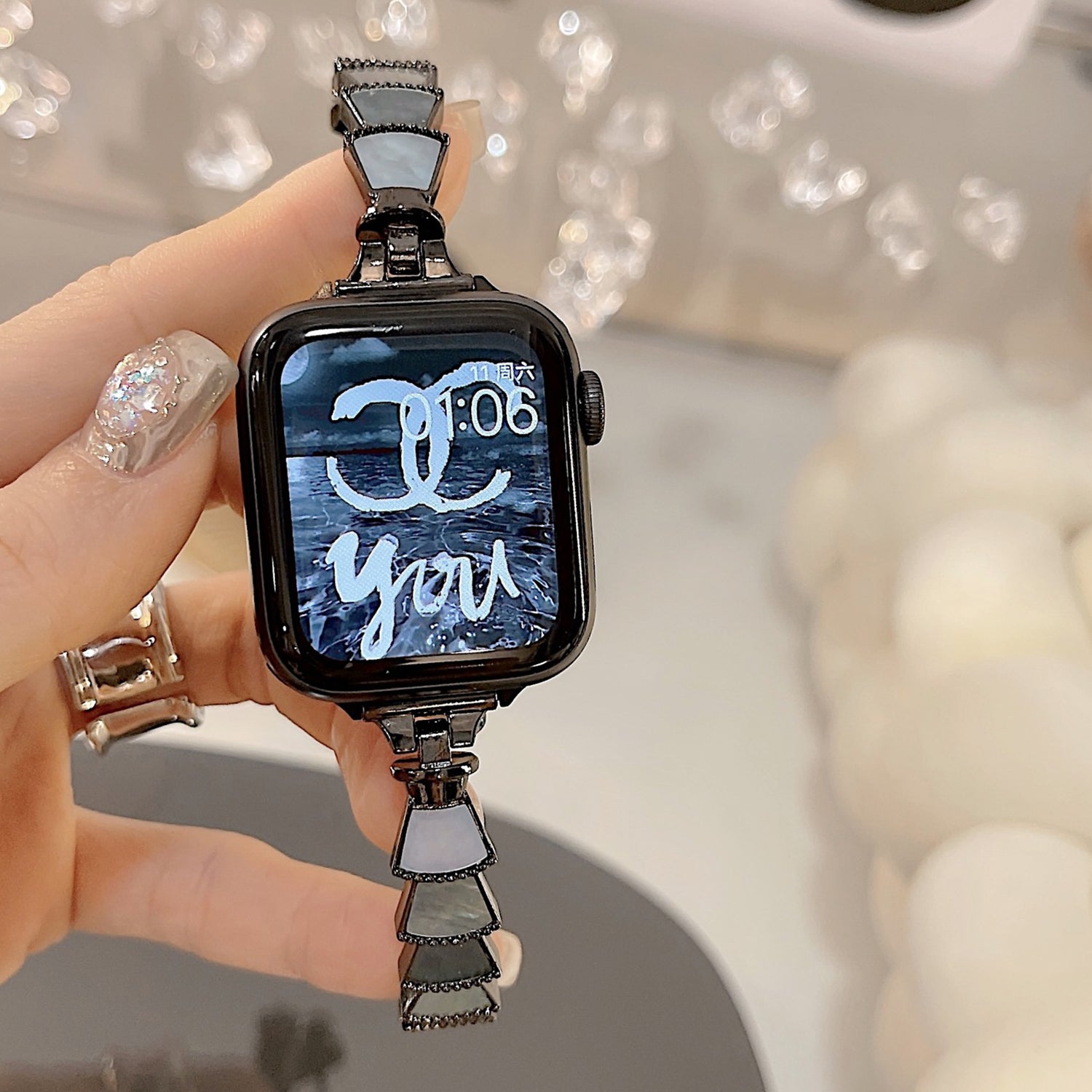 38/40/41mm Shell Bracelet For Apple Watch SE/7/6/ 5/ 4 /3/ 2/ 1
