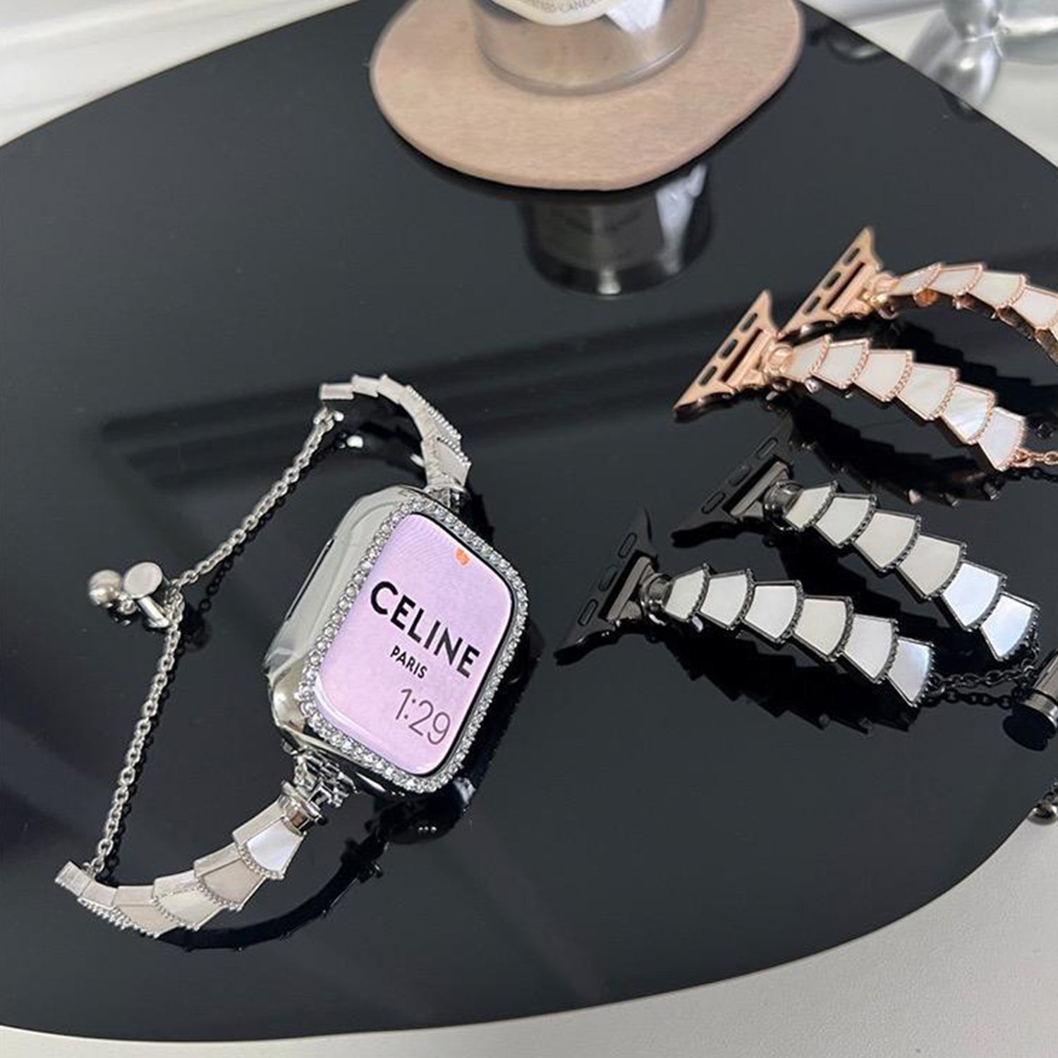 42/44/45/49mm Shell Bracelet For Apple Watch Series 9/SE/7/6/ 5/ 4 /3/ 2/ 1