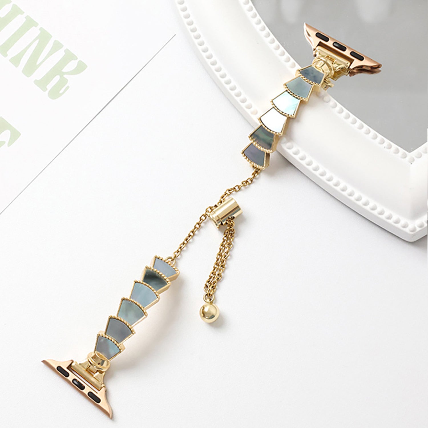 38/40/41mm Shell Bracelet For Apple Watch SE/7/6/ 5/ 4 /3/ 2/ 1