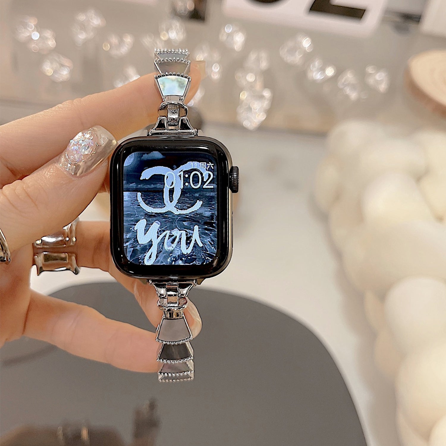 42/44/45/49mm Shell Bracelet For Apple Watch Series 9/SE/7/6/ 5/ 4 /3/ 2/ 1