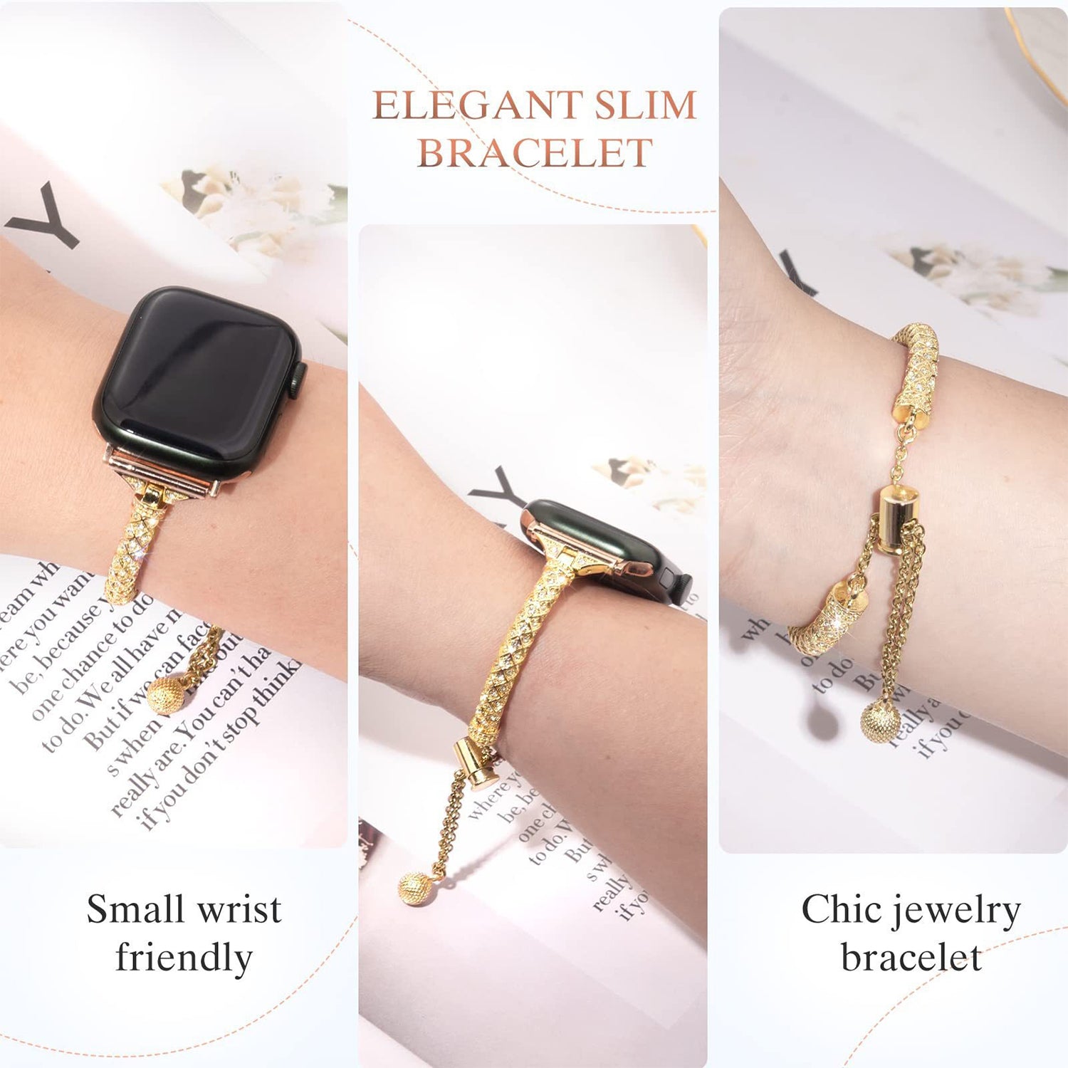 42/44/45/49mm Shell Bracelet For Apple Watch Series 9/SE/7/6/ 5/ 4 /3/ 2/ 1
