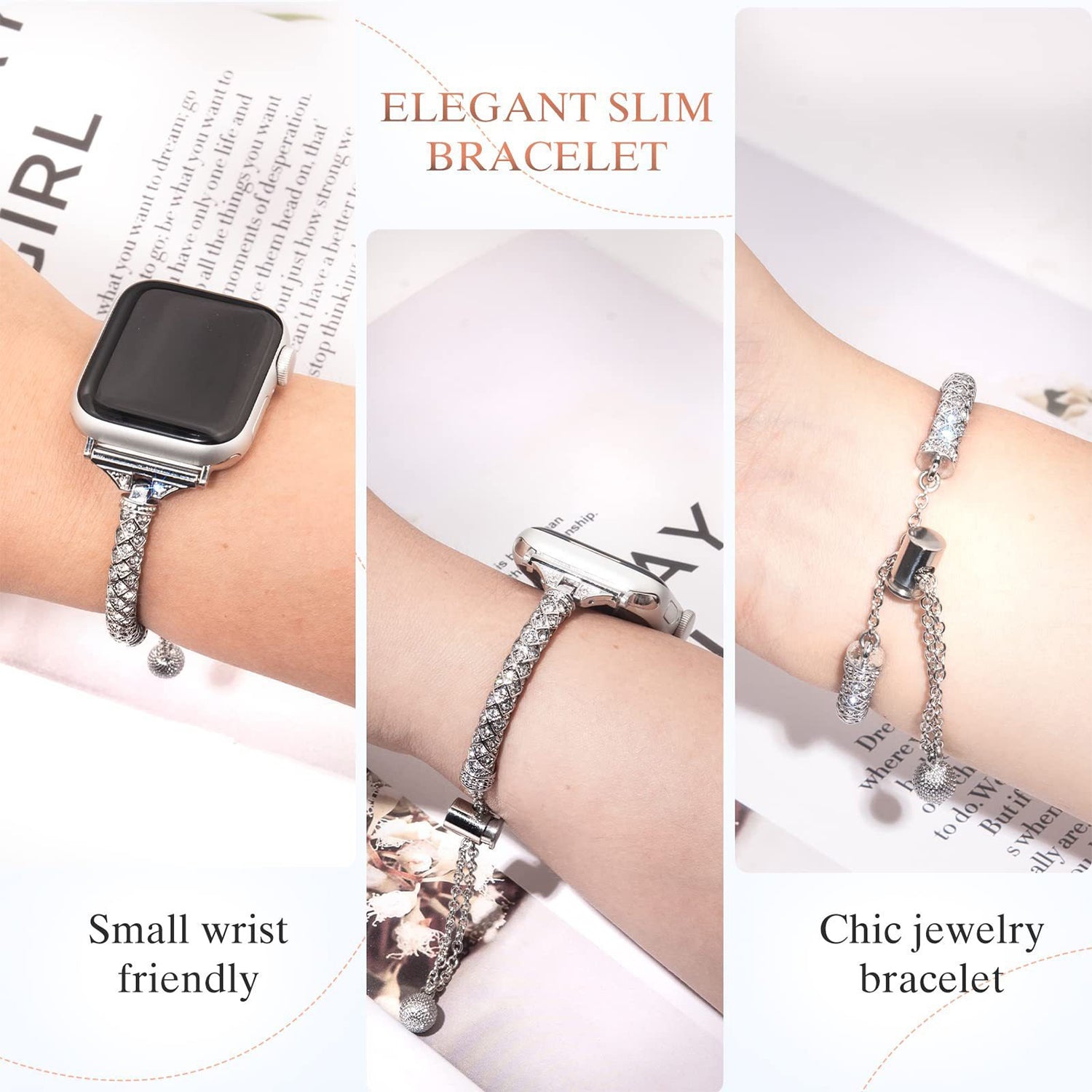 42/44/45/49mm Shell Bracelet For Apple Watch Series 9/SE/7/6/ 5/ 4 /3/ 2/ 1