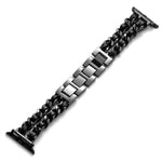 42/44/45mm Apple Watch  Stainless Steel Denim Chain Watch Strap Series 9/SE/7/6/5/4/3/2/1