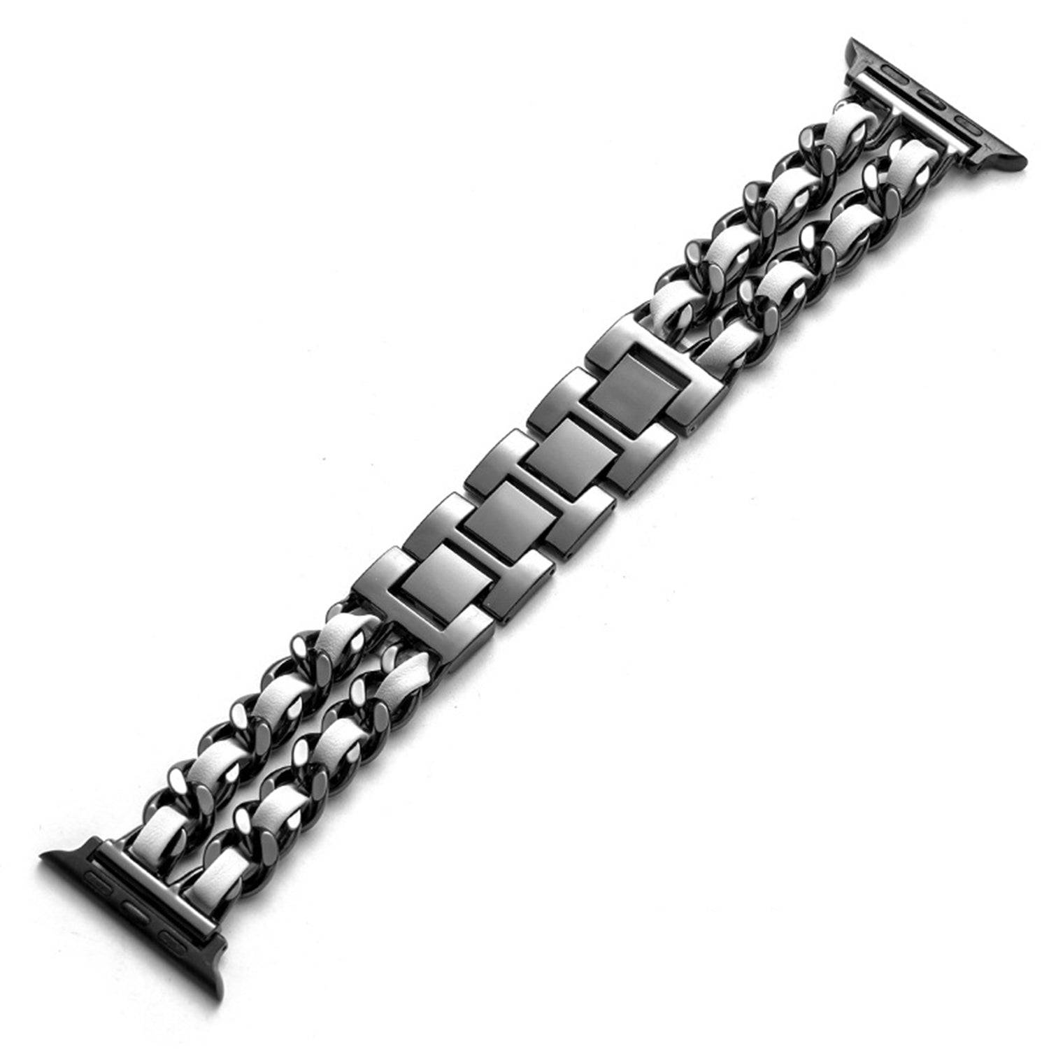42/44/45mm Apple Watch  Stainless Steel Denim Chain Watch Strap Series 9/SE/7/6/5/4/3/2/1
